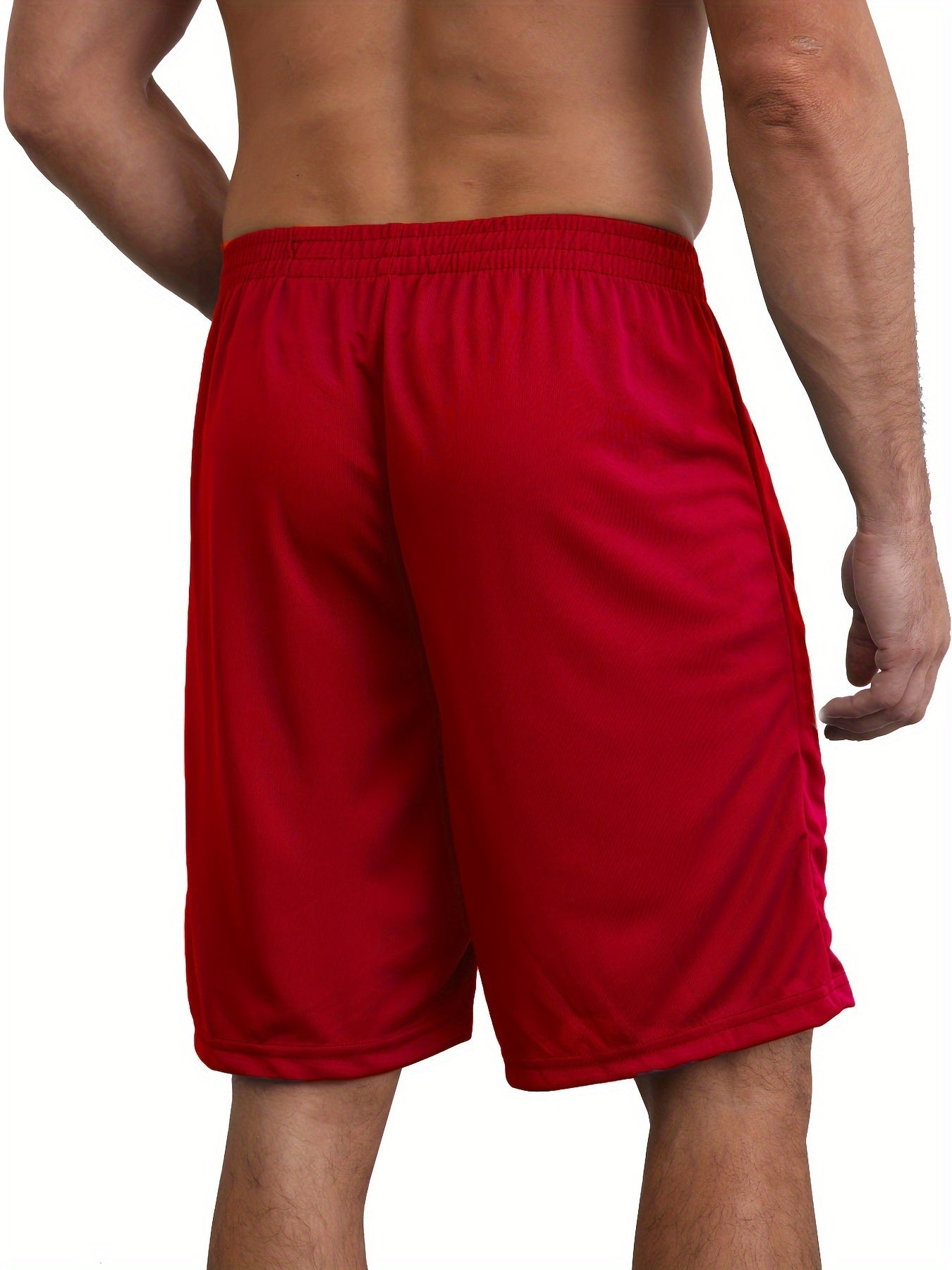 Men's Summer Solid Zipper Pocket Shorts, Men's Summer Bottoms, Regular Fit Casual Breathable Quick Drying Straight Leg Shorts for Summer, Mens Shorts for Daily Wear
