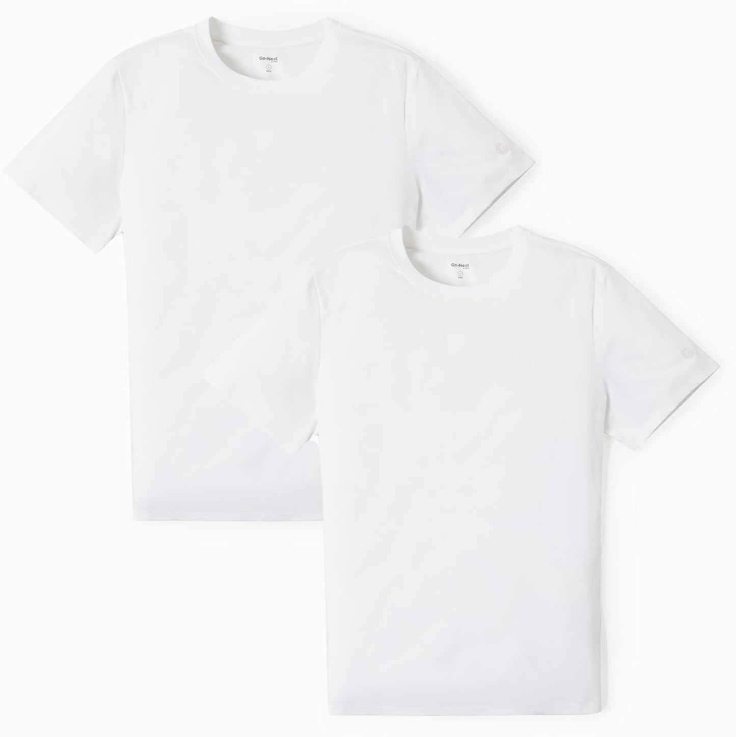 White Basic Crewneck Short Sleeve Cotton Polyester Water Repellent Tops T Shirts Tee for Men Women