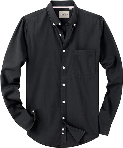 Men‘s Oxford Shirt Long Sleeve Button Down Shirts
