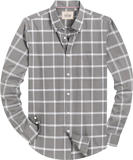 Men‘s Oxford Shirt Long Sleeve Button Down Shirts