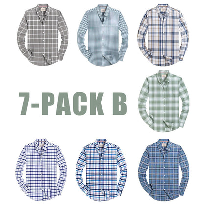 Men‘s Oxford Shirt Long Sleeve Button Down Shirts