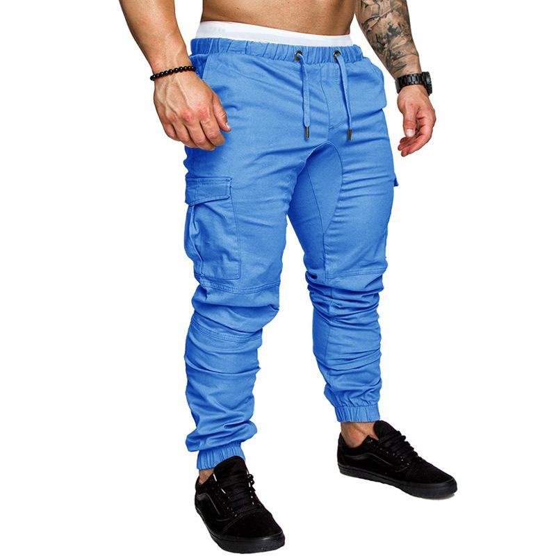 Solid Tie Elastic Lounge Pants