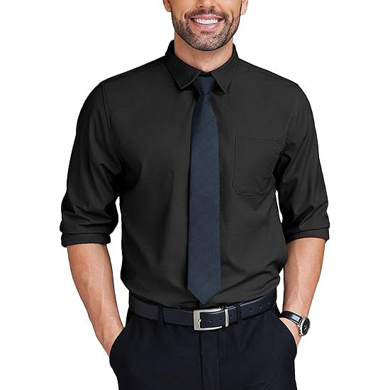 Wrinkle Free Long Sleeve Button Down Formal Business Shirt
