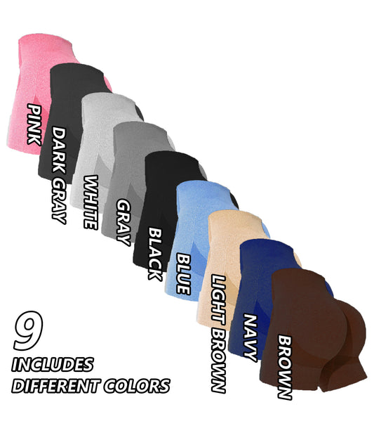 Women's Solid Color High Waisted Sports Shorts