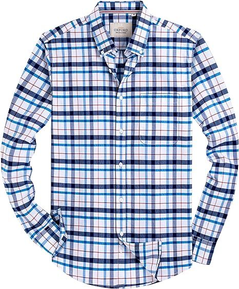 Men‘s Oxford Shirt Long Sleeve Button Down Shirts