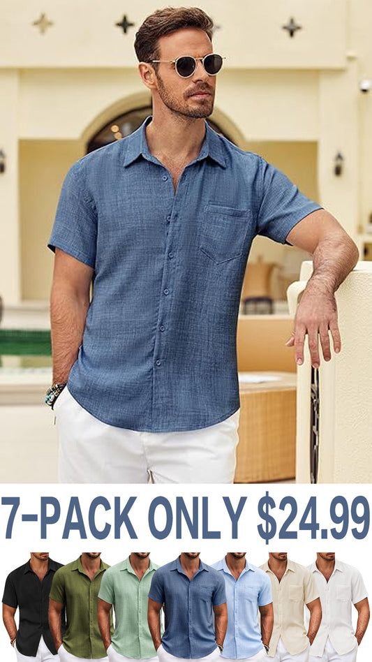 Men's Button Down Short Sleeve Shirt