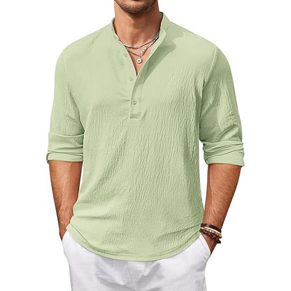 Men's Casual Shirts Long Sleeve T Shirts