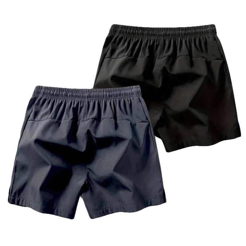 Men's Plain Solid Color Drawstring Pocket Shorts, Clearance Items 2024