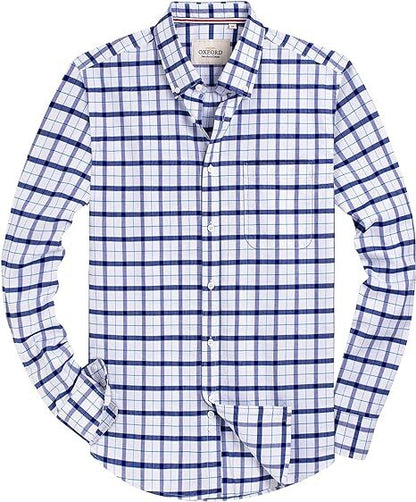 Men‘s Oxford Shirt Long Sleeve Button Down Shirts