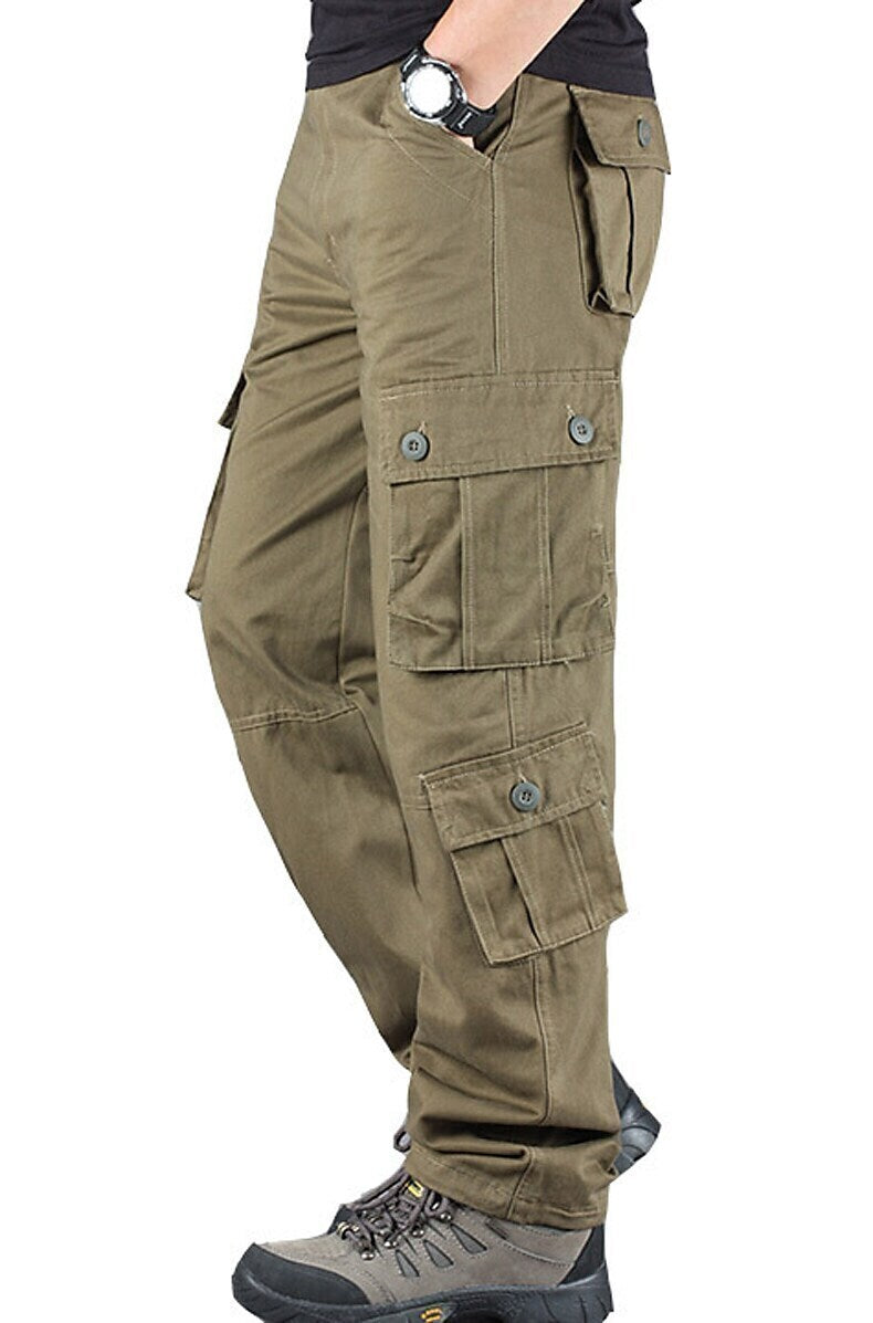 Men's Military Work Pants Hiking Cargo Pants Tactical Pants 8 Pockets Outdoor Ripstop Quick Dry Multi Pockets Breathable Cotton Combat Pants / Trousers Bottoms Army Green Black Blue Khaki