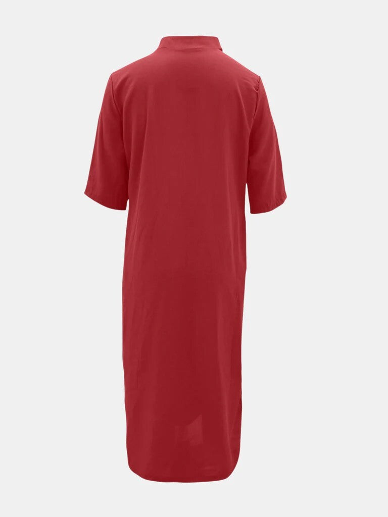 💕50% OFF - Linen Casual Style V-Neck Dress