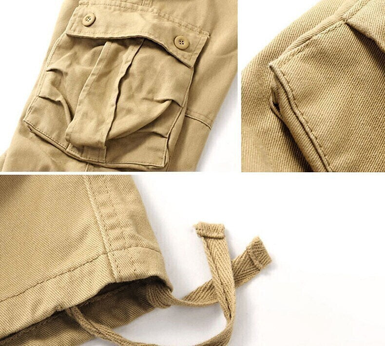Men's Military Work Pants Hiking Cargo Pants Tactical Pants 8 Pockets Outdoor Ripstop Quick Dry Multi Pockets Breathable Cotton Combat Pants / Trousers Bottoms Army Green Black Blue Khaki