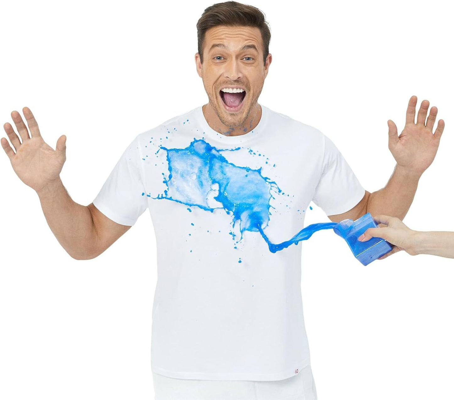 White Basic Crewneck Short Sleeve Cotton Polyester Water Repellent Tops T Shirts Tee for Men Women