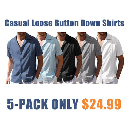 Summer Casual Loose Button Down Shirts