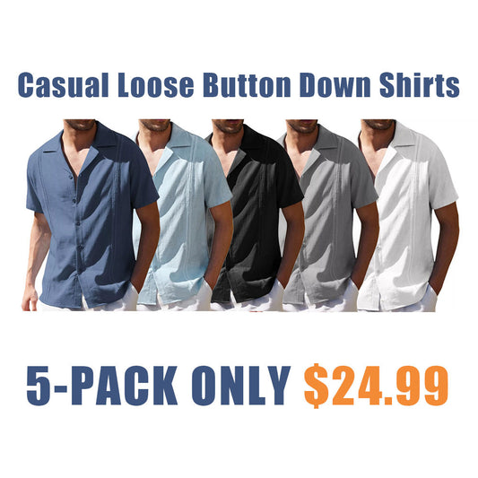 Summer Casual Loose Button Down Shirts
