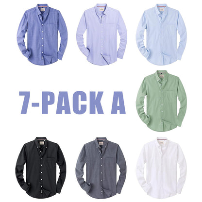 Men‘s Oxford Shirt Long Sleeve Button Down Shirts
