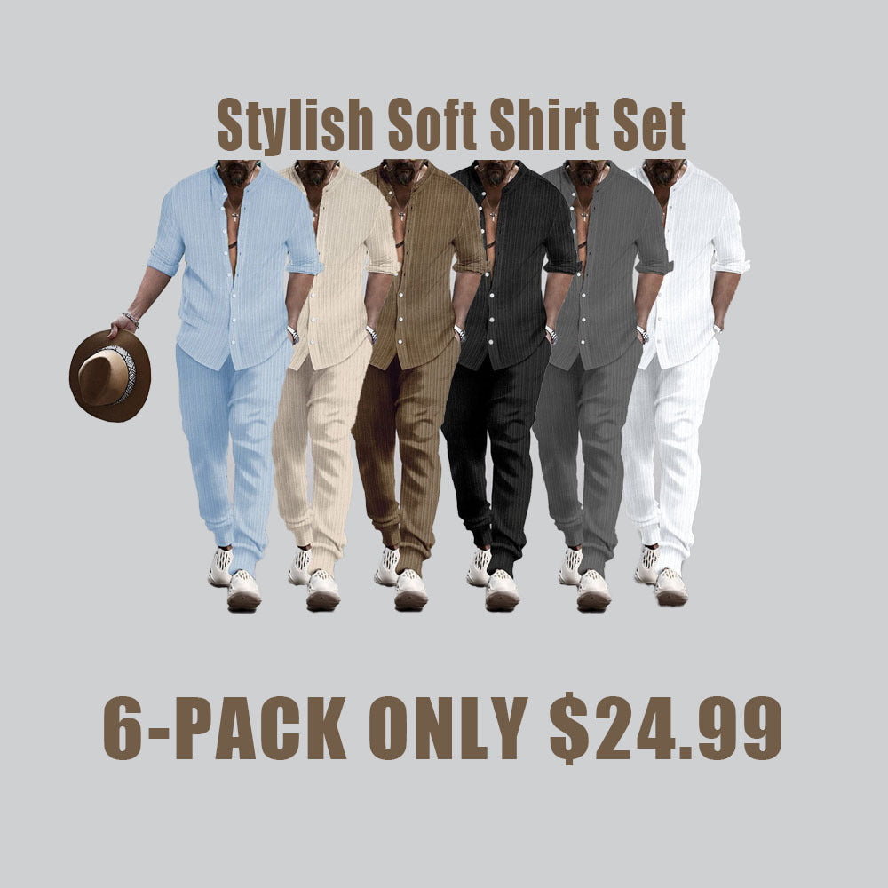 Stylish Soft 2-Piece Shirt Set