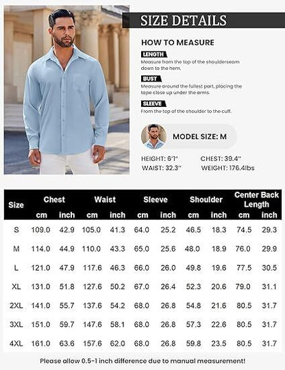 Men’s Long Sleeve Button Down Shirts