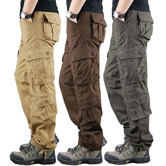 Men's Military Work Pants Hiking Cargo Pants Tactical Pants 8 Pockets Outdoor Ripstop Quick Dry Multi Pockets Breathable Cotton Combat Pants / Trousers Bottoms Army Green Black Blue Khaki