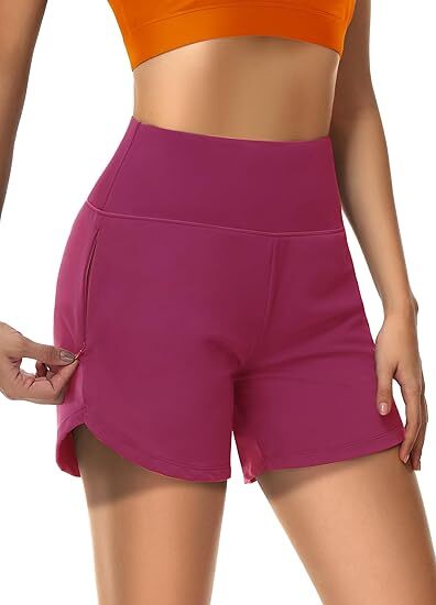Super High Waisted Back Pocket & Side Hidden Pocket 2-in-1 Yoga Shorts