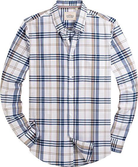 Men‘s Oxford Shirt Long Sleeve Button Down Shirts