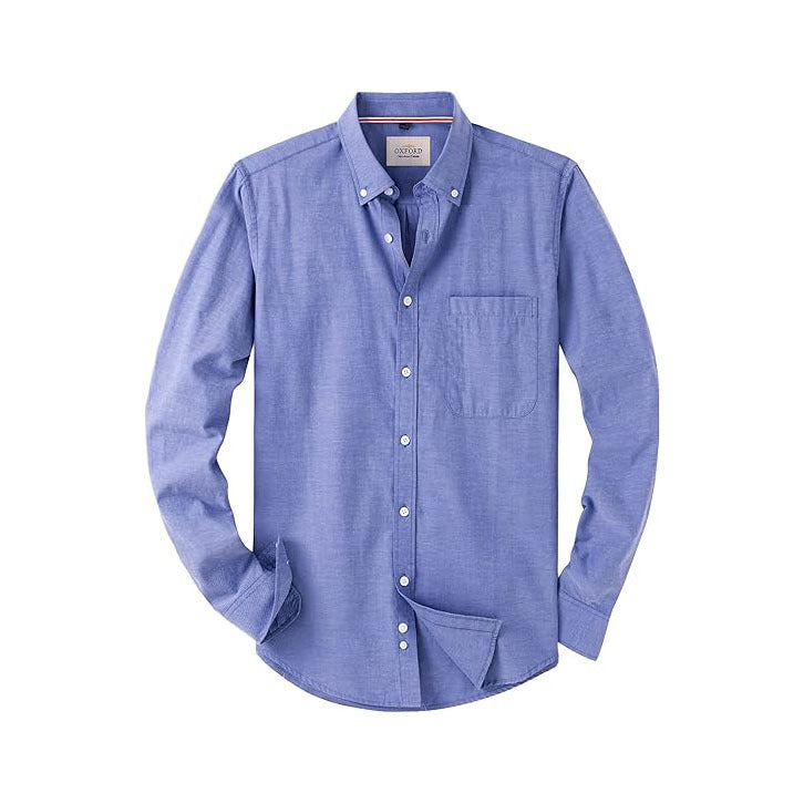Men‘s Oxford Shirt Long Sleeve Button Down Shirts