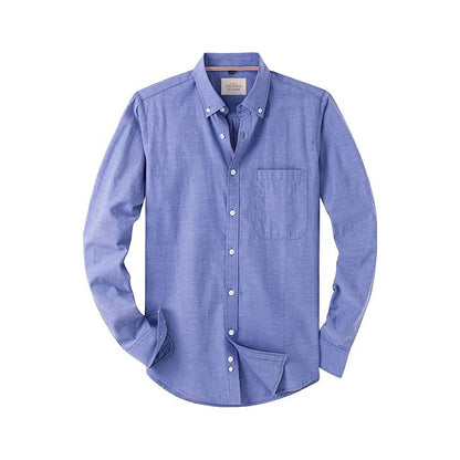 Men‘s Oxford Shirt Long Sleeve Button Down Shirts