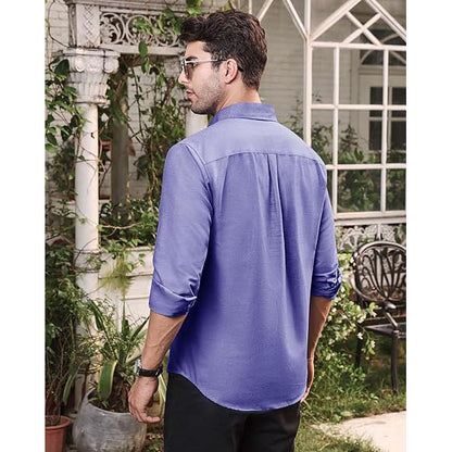 Men‘s Oxford Shirt Long Sleeve Button Down Shirts