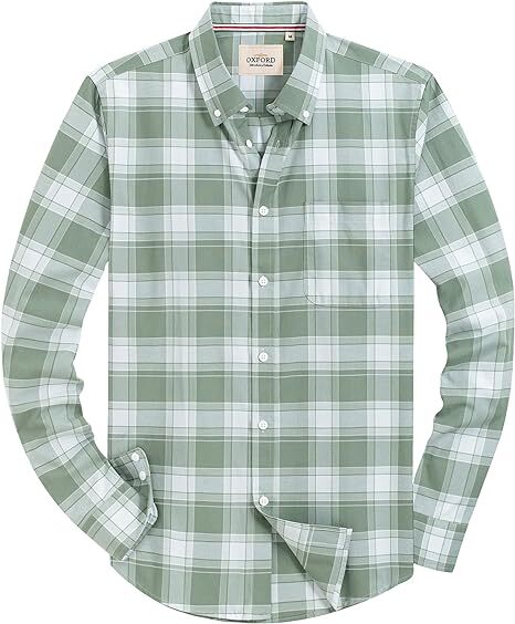 Men‘s Oxford Shirt Long Sleeve Button Down Shirts