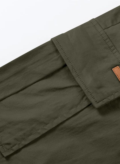 Men's Patched Drawstring Waist Cargo Shorts,  Men's Bottoms for Daily Wear, Clearance Items 2024