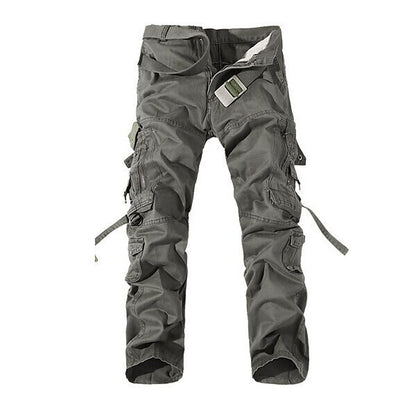 Men's Cargo Pants Hiking Pants Trousers Work Pants Military Outdoor Ripstop Breathable Zipper Pocket Multi Pockets Pants / Trousers Bottoms Dark Khaki Turk Green Cotton Hunting Fishing Climbing 28 29