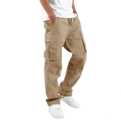Men's Pocket Drawstring Cargo Pants