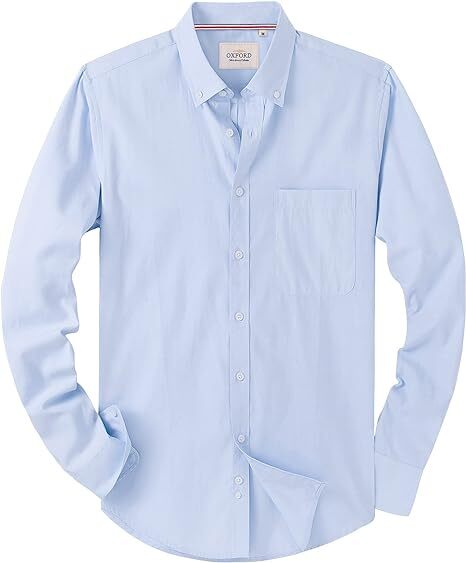 Men‘s Oxford Shirt Long Sleeve Button Down Shirts