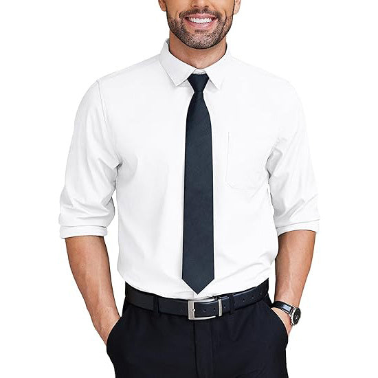 Wrinkle Free Long Sleeve Button Down Formal Business Shirt