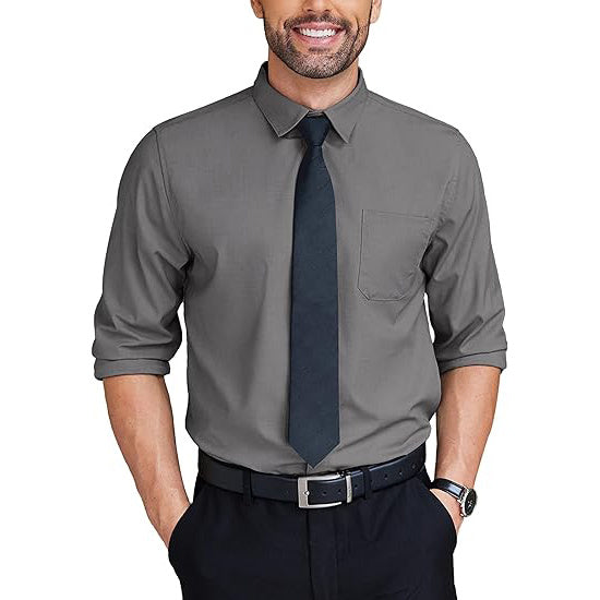 Wrinkle Free Long Sleeve Button Down Formal Business Shirt
