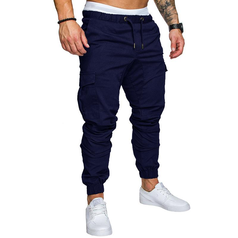 Solid Tie Elastic Lounge Pants