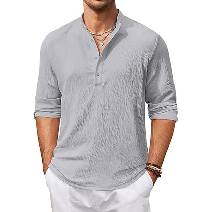 Men's Casual Shirts Long Sleeve T Shirts