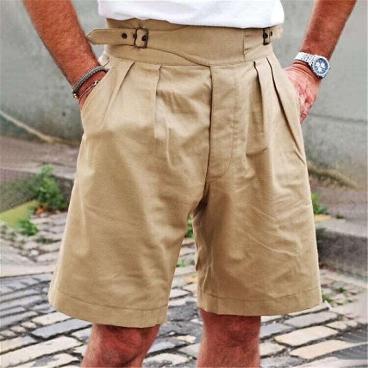 Summer Solid Color Casual Belt Fashion Pants