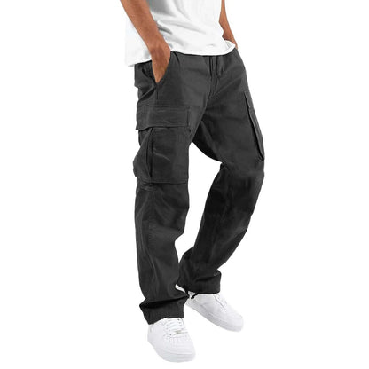 Men's Pocket Drawstring Cargo Pants