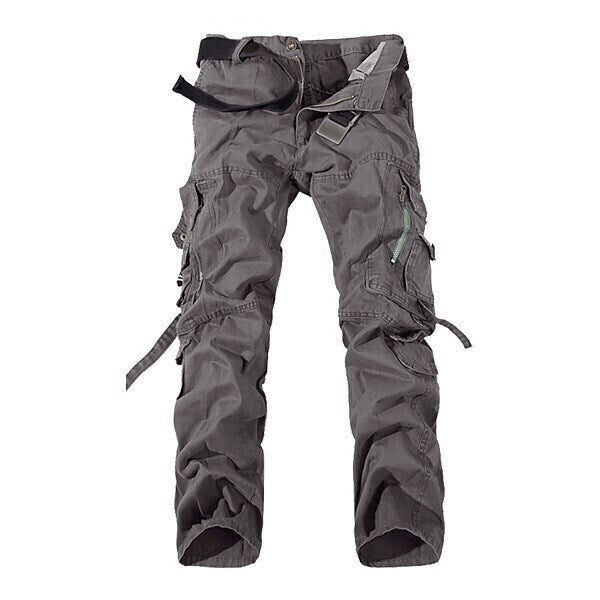 Men's Cargo Pants Hiking Pants Trousers Work Pants Military Outdoor Ripstop Breathable Zipper Pocket Multi Pockets Pants / Trousers Bottoms Dark Khaki Turk Green Cotton Hunting Fishing Climbing 28 29