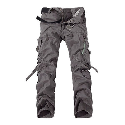 Men's Cargo Pants Hiking Pants Trousers Work Pants Military Outdoor Ripstop Breathable Zipper Pocket Multi Pockets Pants / Trousers Bottoms Dark Khaki Turk Green Cotton Hunting Fishing Climbing 28 29