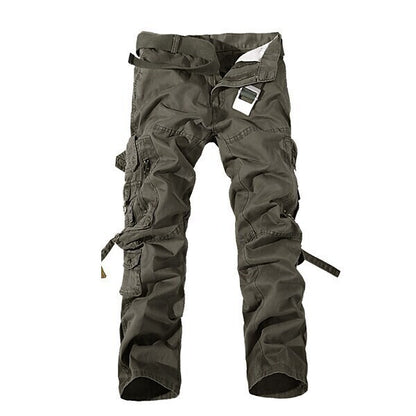 Men's Cargo Pants Hiking Pants Trousers Work Pants Military Outdoor Ripstop Breathable Zipper Pocket Multi Pockets Pants / Trousers Bottoms Dark Khaki Turk Green Cotton Hunting Fishing Climbing 28 29