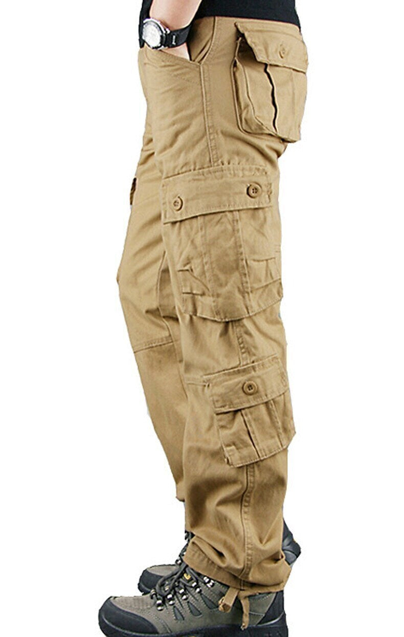 Men's Military Work Pants Hiking Cargo Pants Tactical Pants 8 Pockets Outdoor Ripstop Quick Dry Multi Pockets Breathable Cotton Combat Pants / Trousers Bottoms Army Green Black Blue Khaki