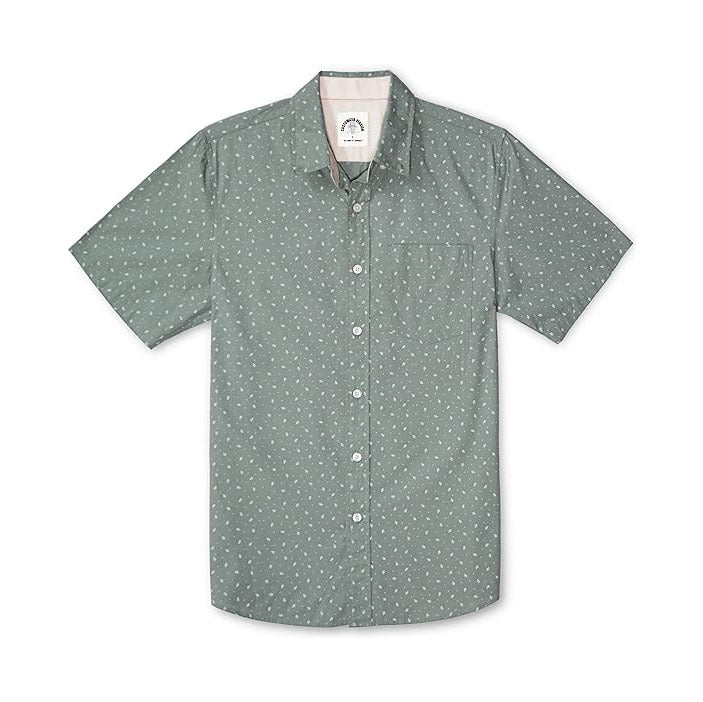 Men’s Short Sleeve Button Down Shirts 100% Cotton