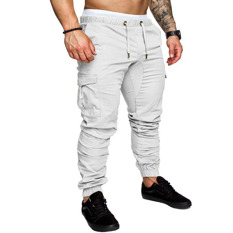 Solid Tie Elastic Lounge Pants