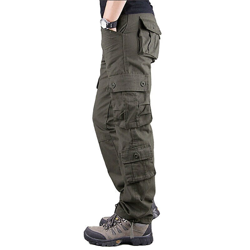 Men's Military Work Pants Hiking Cargo Pants Tactical Pants 8 Pockets Outdoor Ripstop Quick Dry Multi Pockets Breathable Cotton Combat Pants / Trousers Bottoms Army Green Black Blue Khaki