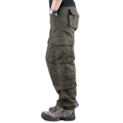 Men's Military Work Pants Hiking Cargo Pants Tactical Pants 8 Pockets Outdoor Ripstop Quick Dry Multi Pockets Breathable Cotton Combat Pants / Trousers Bottoms Army Green Black Blue Khaki