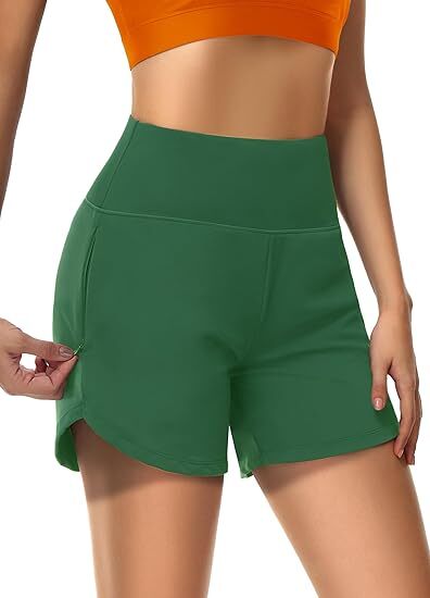 Super High Waisted Back Pocket & Side Hidden Pocket 2-in-1 Yoga Shorts
