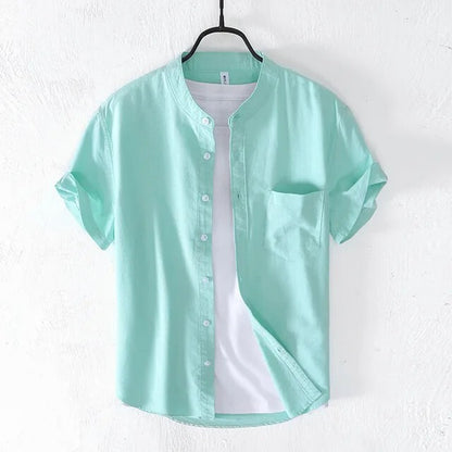 Linen-Blend Shirt