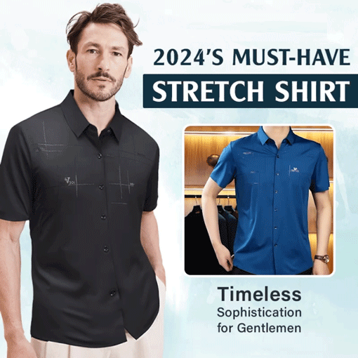 🔥2024 Hot Sale🔥Men's Breathable Ice-Silk Stretch Shirt
